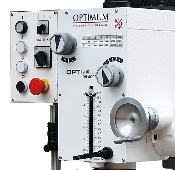 Sloupová převodová vrtačka OPTIdrill DH 40 CT