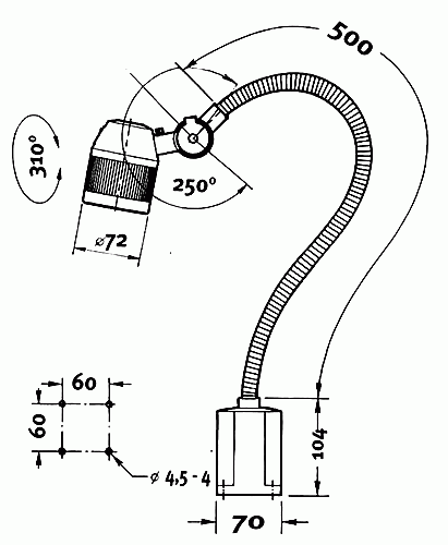 Halogenová lampa AL 25