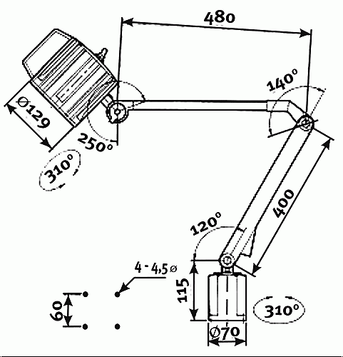 Halogenová lampa AL 35