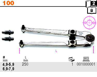 NASTAVITELNÝ KLÍČ ZÁSTRČNÝ KRUHOVÝ-MODEL 100 18-100 MM