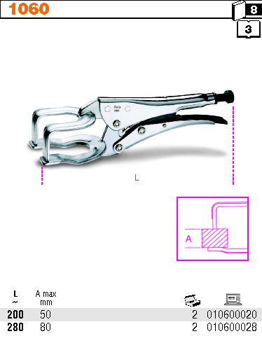 KLEŠTĚ SIKO-MODEL 1060 200MM