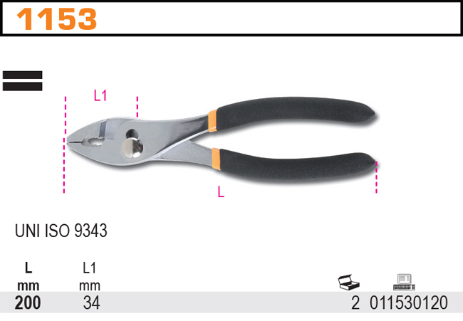 KLEŠTĚ KOMBINOVANÉ QUALITY-MODEL 1153 200MM