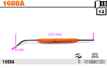 RÝSOVACÍ JEHLA Z KONCOVKOU Z KARBIDU WOLFRAMU-MODEL 1688A 200M