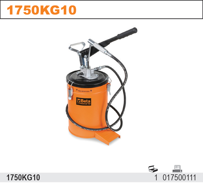 Páková mazací pistole, 10 kg, s vysokotlakou hadici, 2 m 1750KG10