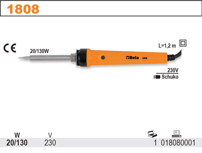 PÁJKA S 2 STUPNOVOU REGULACÍ VÝKONU-MODEL 1808 20-130W
