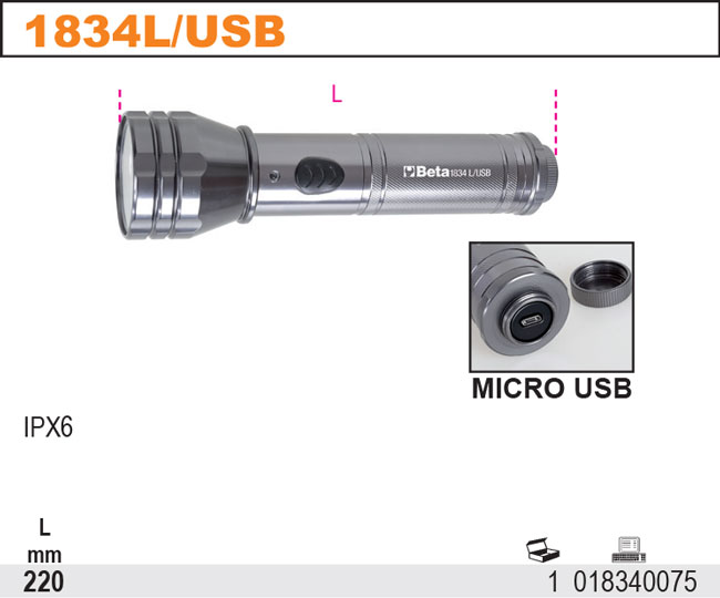 SVÍTIDLA S VYSOKOU SVÍTIVOSTÍ LED 1834 L/USB