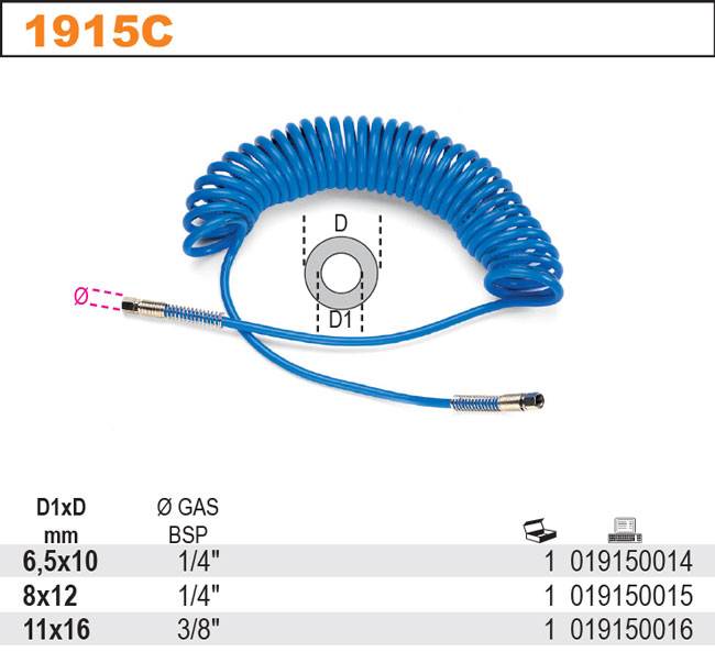 HADICE TLAKOVÁ SPIRÁLOVÁ-MODEL 1915C 11X16MM 12M