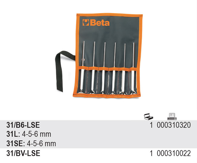 SADA VYRÁŽEČŮ-MODEL 31/B6-LSE 6 KS 31L+31SE 4-5 MM V POUZDŘE