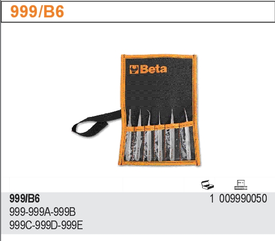 SADA PINZET KYSELINOODOLNÉ NEMAGNET.-MODEL 999/B6 6KS