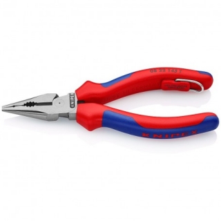 KNIPEX 0822145T Kombinované úzké ploché kleště s pojistným okem 
