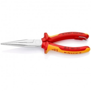 KNIPEX 2616200T Půlkulaté kleště s břitem a s pojistným okem VDE 1000