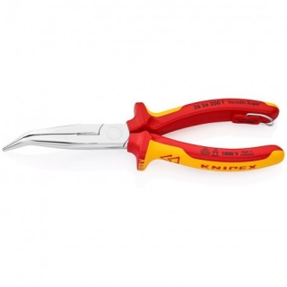 KNIPEX 2626200T Půlkulaté kleště s břitem a s pojistným okem VDE 1000