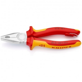 KNIPEX 0306180T  Kombinované kleště s pojistným okem VDE 1000
