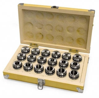 Kleštiny ER32, 3 – 20 mm, 18 ks