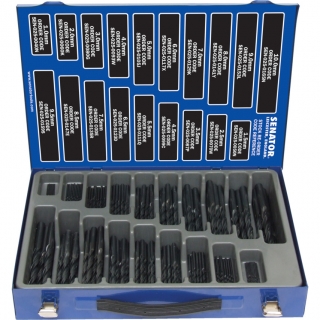 Sada válcovaných vrtáků HSS Senator 1,0 - 10,0mm, box 170ks SEN0259300K