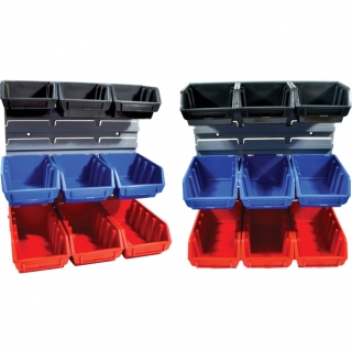 Box skladovací s panelem 345x385x160mm MTL4042120Km sada 20ks