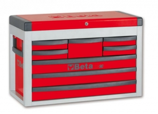 SKŘÍNKA NÁŘAĎOVÁ-MODEL 2300.C23SC S 8 ŠUPLÍKY ČERVENÁ